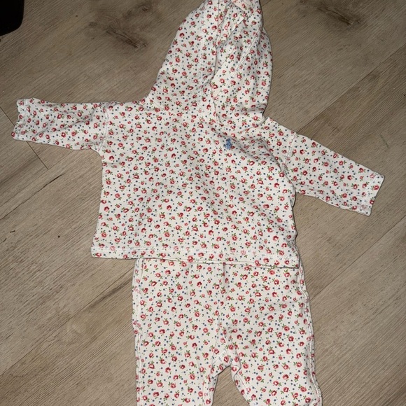 Polo Ralph Lauren Kids Floral Pajama Set - White and Red - Picture 1 of 4